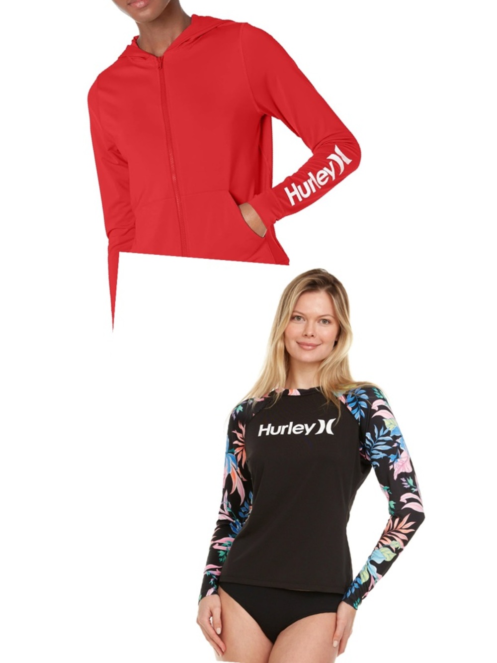 Hurley Rashguard Tops 50+ SPF Medium NWT